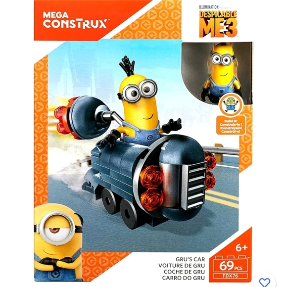 Mega Construx Despicable Me 3 Gru's Mini Vehicle - Picture 1 of 10